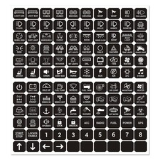 120PCS Switch Panel Stickers Multifunction Button Sticker for 6/8 Gang Label Dec