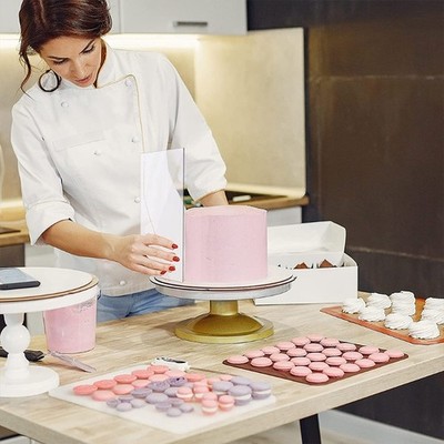 Cake Smoother Stripes Edge Side Cake Scraper Frosting Scraper for Cakes Smooth