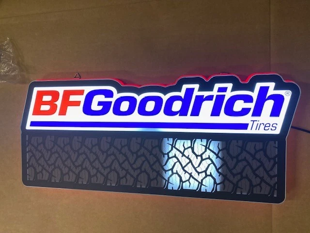 BF Goodrich Lighted Sign, Single Sided (NEW) - Image 3 of 4