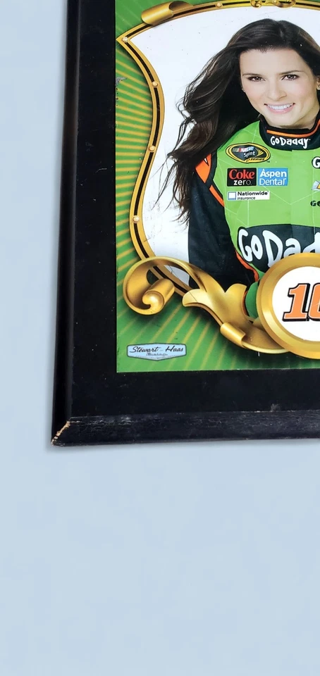 Danica Patrick Wood Picture Plaque NASCAR Decor #10 Stewart-Hass Racing Godaddy - Image 2 of 3