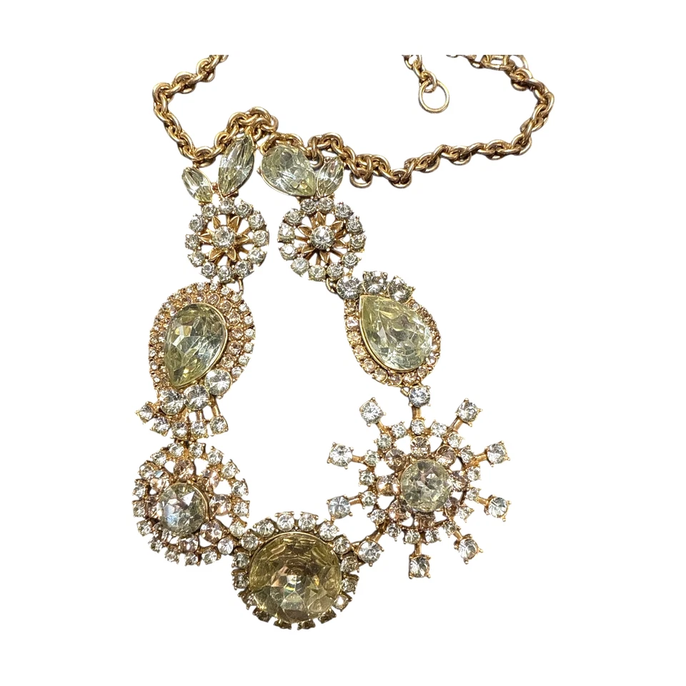 J. Collar de cristal multicolor tono dorado Crew JC520 Foto 3 de 4