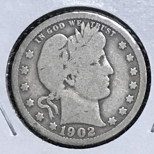 U.S. Barber Quarter Good 1902