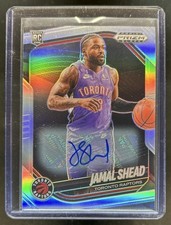 2024-25 Panini Prizm Black Jamal Shead Auto RC Silver Prizm Rookie #210 Raptors
