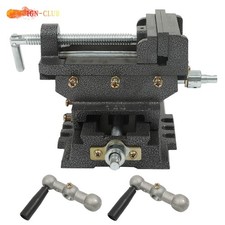 4" Cross Drill Press Vise 2 Way X-Y Clamp Slide Metal Milling Heavy Duty