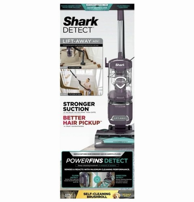 #ad NEW Shark Detect Lift Away ADV Upright Vacuum Floor Detect Power Fin LA490 Mauve $129.99