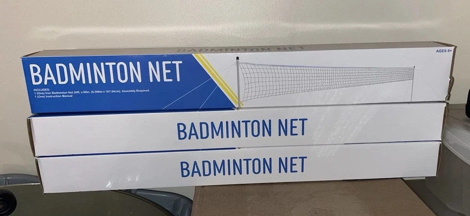 Сетка для бадминтона включает в себя одну железную сетку для бадминтона 20 футов x 66 дюймов. Требуется сборка - Изображение 3 из 4