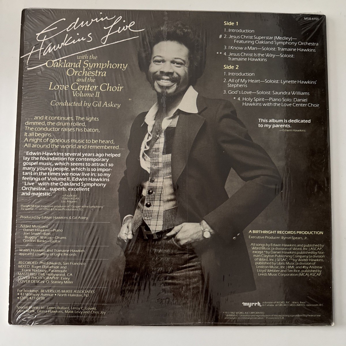 Edwin Hawkins Live With The Oakland Symphony Orchestra Volume II