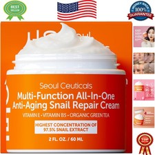 Korean Snail Mucin Repair Cream 97.5 - Day  Night Hydration for All Skin Types