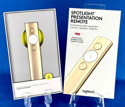 Logitech Spotlight Wireless Presentation Remote Gold 910-004860 Open Box