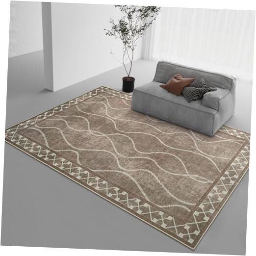 4x6 Washable Area Rug for Living Room Decor & Bedroom Carpet