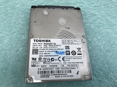 Toshiba MQ02ABF100 1TB 5400RPM 2.5'' SATA Laptop Hard Drive - HD115A