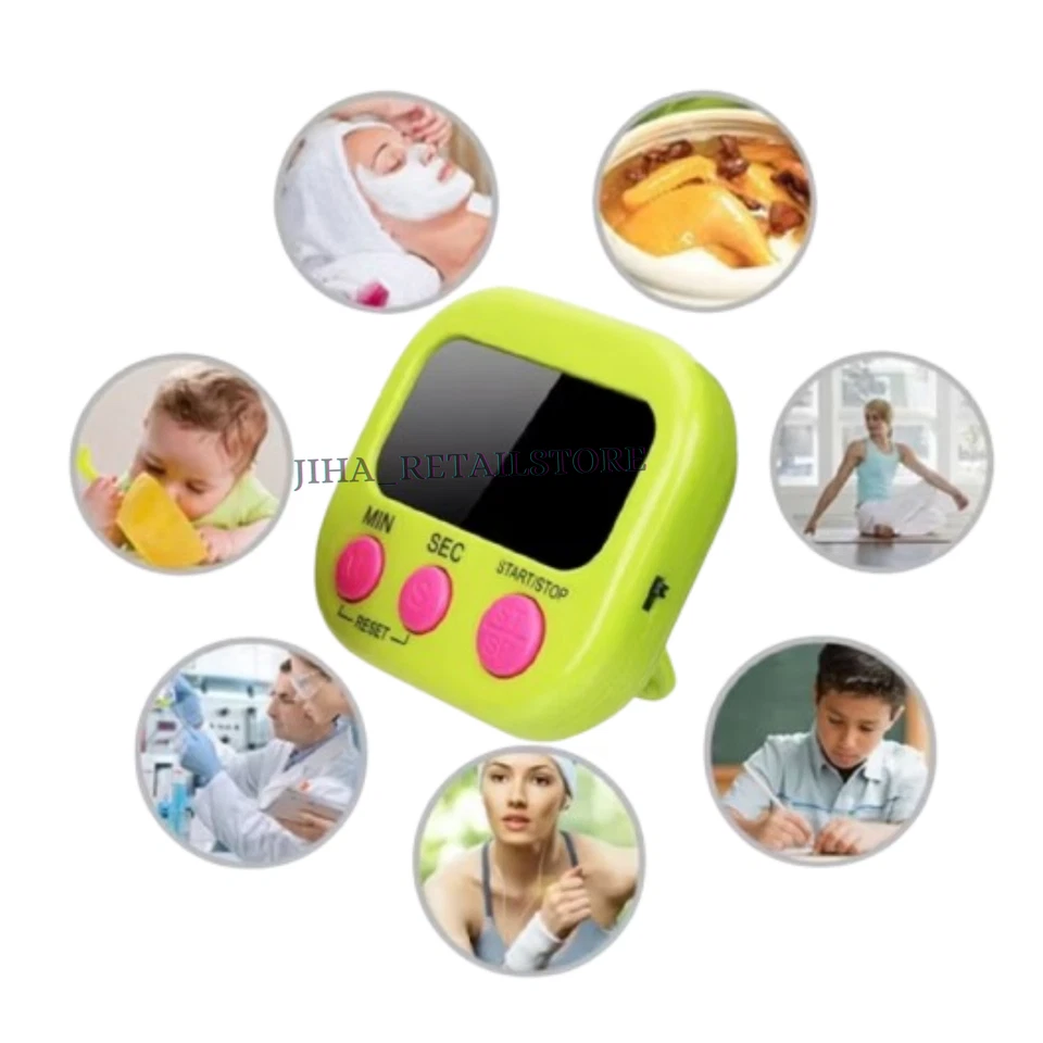 Digital Kitchen Timer Alarm Cooking Free Standing With Magnetic - Image 4 of 4