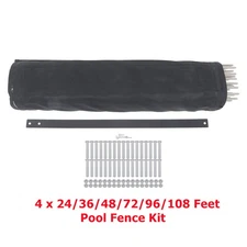 4 x 24/36/48/72/96/108 FT Pool Fences For Inground Pools Removable Pool Fencing