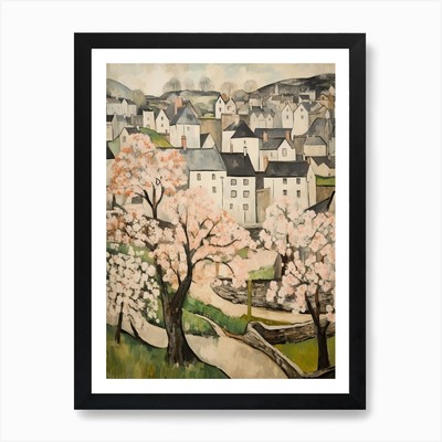Bakewell (Derbyshire) Gemälde 3 Ar gerahmt Wandbild Poster Leinwanddruck Bild