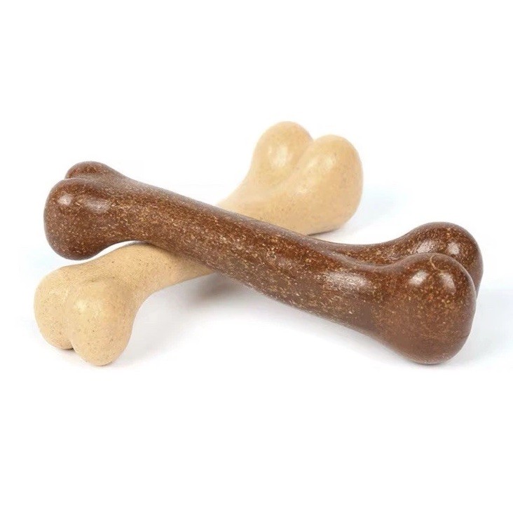 Nylabone Dog Bone Medium Heavy Duty Power Chew Plastic Hard Chewing Toy, 2 Pack