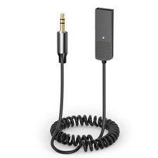 Aux Bluetooth Adapter 5.3 with Built-in Microphone Receiver