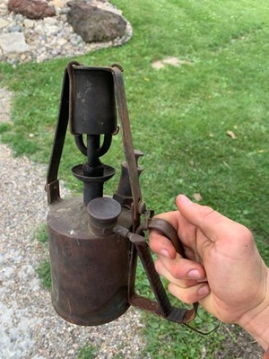 Antique Brass Primus Hand Held Kerosene Cooking & Heating App. Co. N.Y. Stove.
