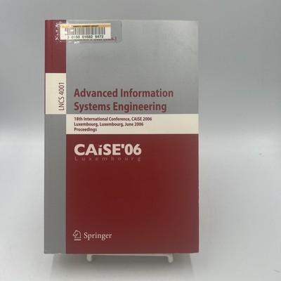 Lecture Notes in Computer Science Ser.: Advanced Information Systems Engineering