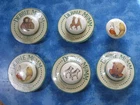 LOT OF 6 DEBBIE MUMM KNOBS, PULLS, HANDLES for Cupboards, Doors, Drawers NEW