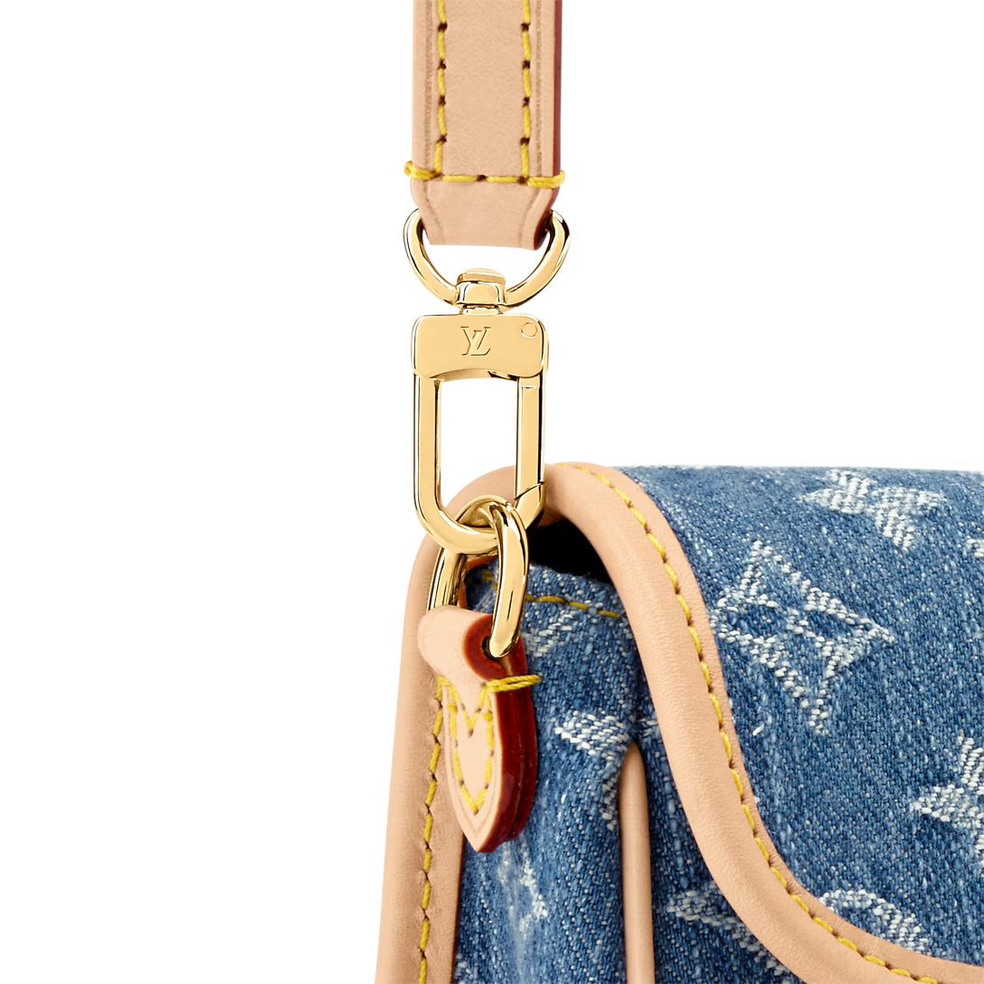 NEW Louis Vuitton Monogram Nano Diane Shoulder Bag Blue M27700