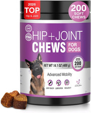 Glucosamine for Dogs 200Pcs Joint Support Supplement Dog Hip and Joint Chondroit