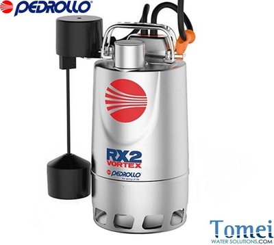 Tauchpumpe für sehr schmutziges Wasser PEDROLLO VORTEX RXm 3/20 GM 5M 240V