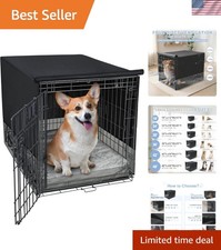 Breathable Dog Crate Cover   30  with Mesh Ventilation for Security  Comfort