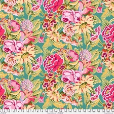 Floral Dance, Pink - Kaffe Fassett Quilt Fabric 100% Cotton By the Yard