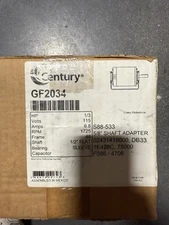 GF2034 Century 5 5/8” Shaft 1/3hp 1725RPM 48 Frame 115/230V Belt Drive Fan Motor