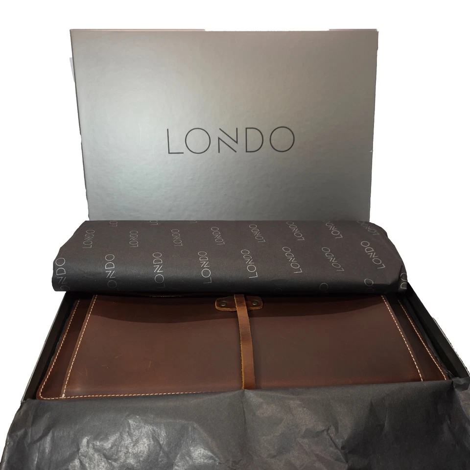 Top Grain Leather Bag Laptop Sleeve for MacBook Pro /Air 13-14" iPad Pro 12.9" - Image 3 of 4