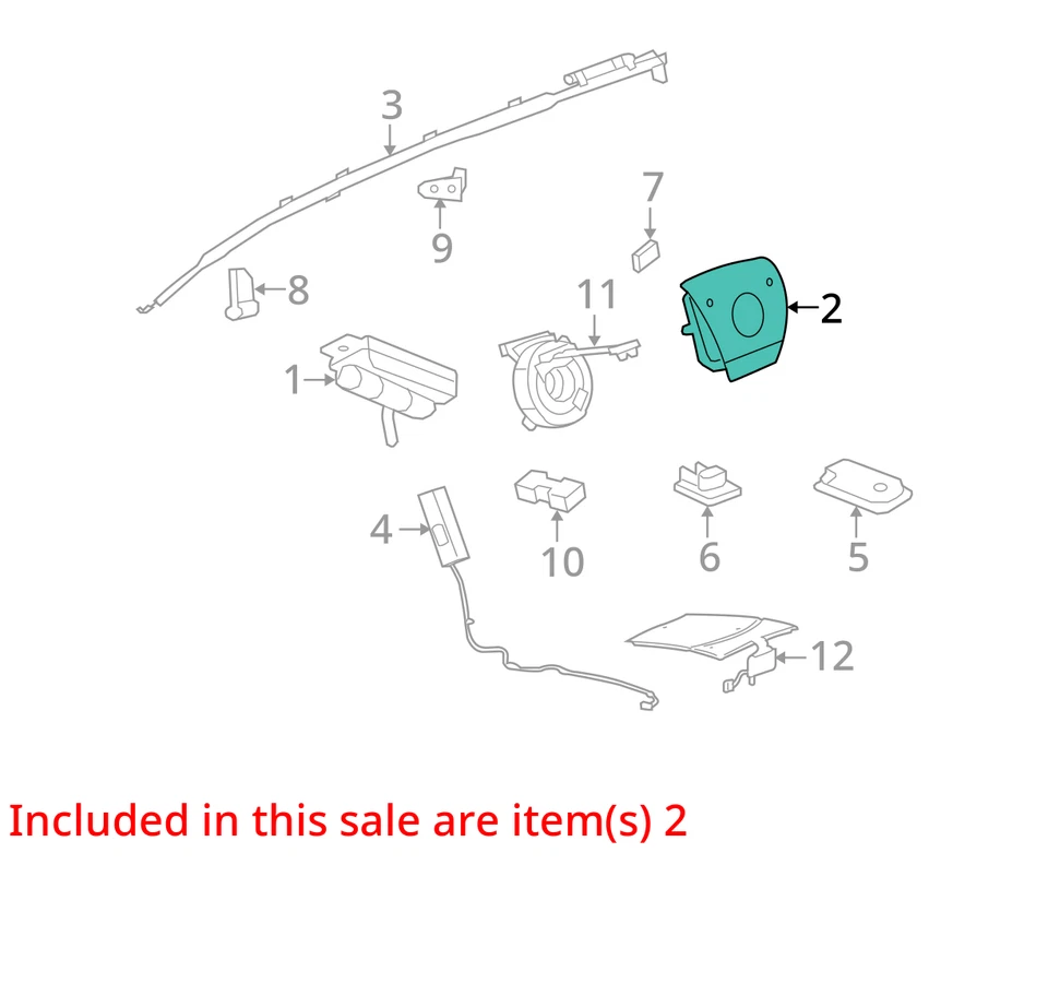 Airbag volante conductor Saturn Outlook LH 2007-2010 FABRICANTE DE EQUIPOS ORIGINALES Foto 4 de 4