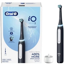 ORAL-B 80726206 IOS3 BLACK Electric Toothbrush Ergonomic Design Advanced Tech