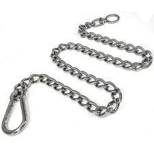 Dog Chain Leash, 304 Stainless Steel Short Lead Metal Heavy Duty Chain DIY Do...
