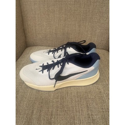 Nike Court Vapor Lite Mens Tennis Shoes White Blue DH2949-102 Size 11.5