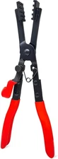 Heavy-duty Straight Hose Clamp Pliers with Locking Device for Quick Red 