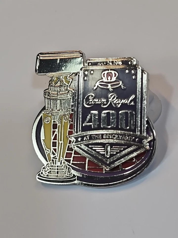 Crown Royal 400 At the Brickyard 2015 Lapel Pin Trophy Style Kyle Busch - Image 3 of 4