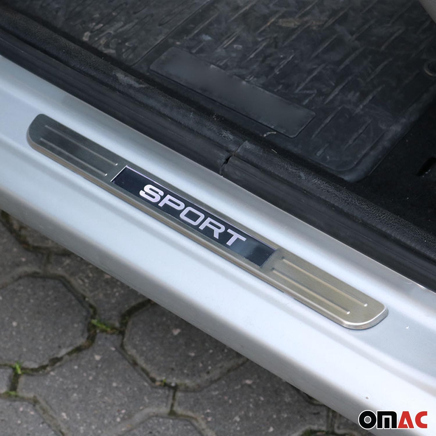 Door Sill Scuff Plate Illuminated for Mercedes SLR McLaren 2005-2009 S. Steel 2x