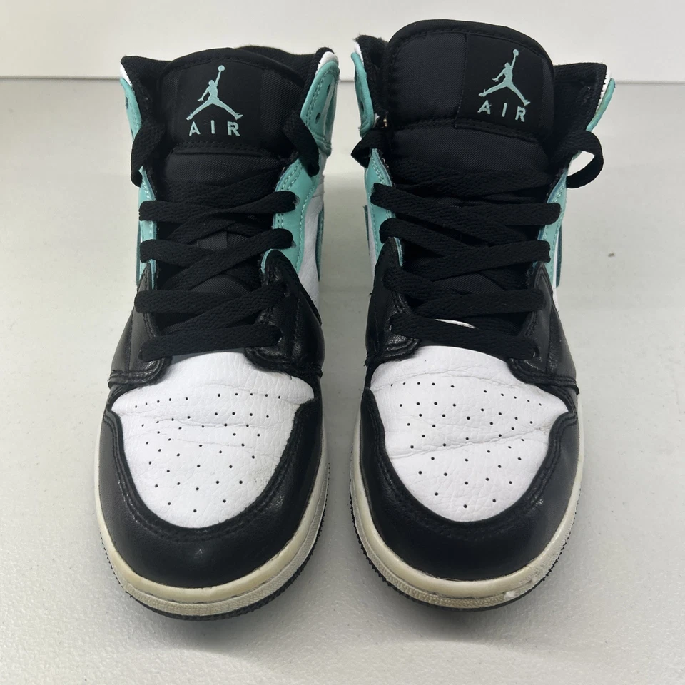 Nike Air Jordan 1 Mid Tropical Twist Igloo/black (GS) Size 5.5Y 554725-132 - Image 2 of 4