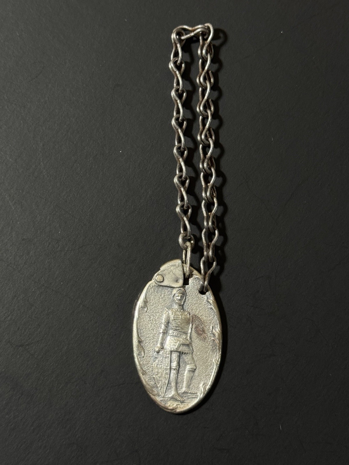 Vintage Silver Tone Hartford Travelers Insurance Company Key Fob Id Tag