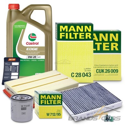 MANN INSPEKTIONSPAKET FÜR AUDI A3 SEAT LEON SKODA VW GOLF 7 8 TIGUAN 1.0 1.5 TSI