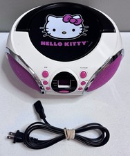 Hello Kitty CD Player Radio Boombox 2013 KT2026MBY - Tested WORKS