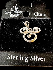 SOLD OUT NEW WITH TAG WALT DISNEY WORLD STERLING SILVER SWIRL MICKEY MOUSE CHARM