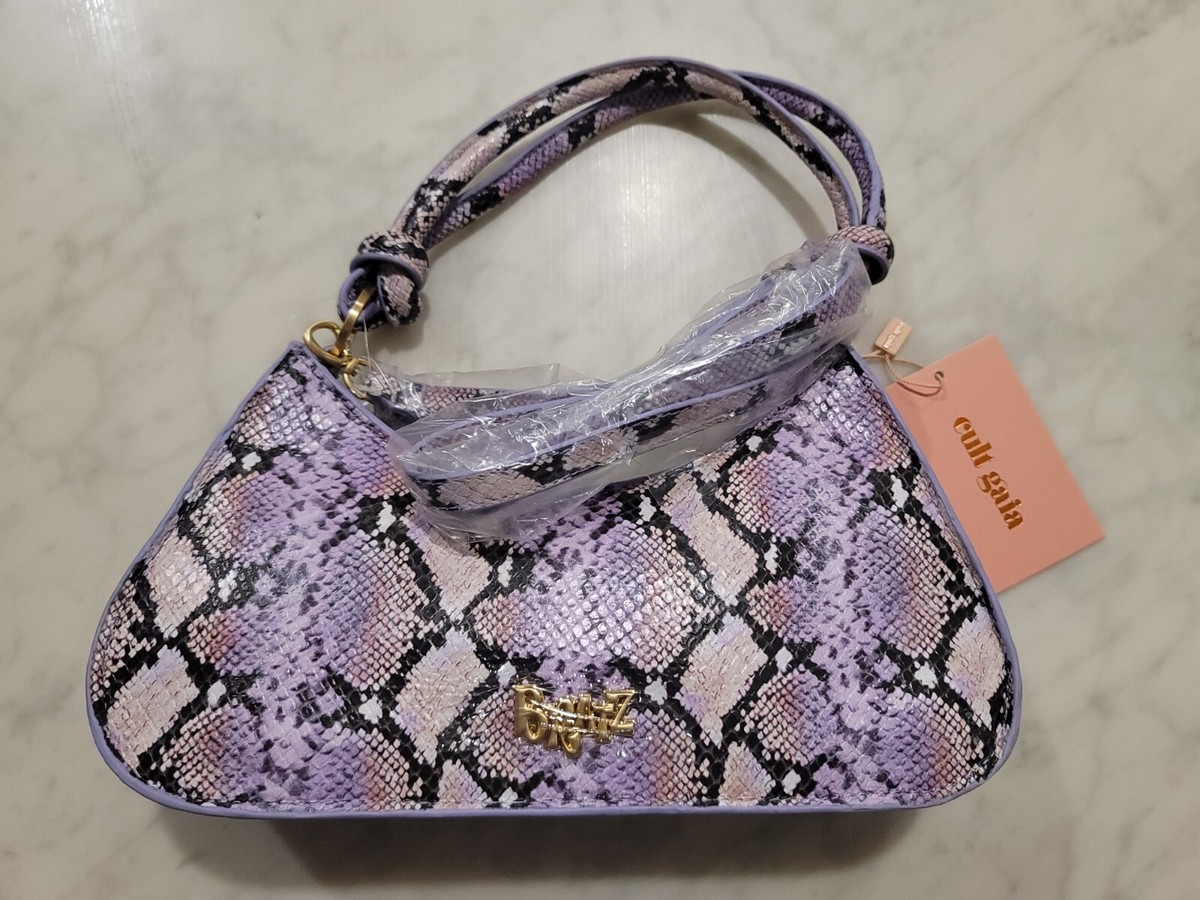 Cult Gaia x Bratz Yasmin Bag Snake Embossed Dusty Lilac Crossbody