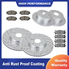 Front Rear Rotors and Brake Pads Discs Kits for Toyota Camry Avalon Lexus ES350