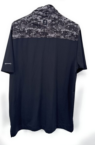 FootJoy FJ Black Camo Golf Polo Shirt Embroidered Arrowhead GC Mens L - Picture 5 of 6