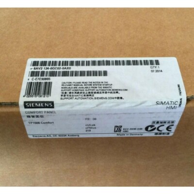 NEW SIEMENS 6AV2124-0QC02-0AX0 SIMATIC HMI TP1500 Comfort Panel