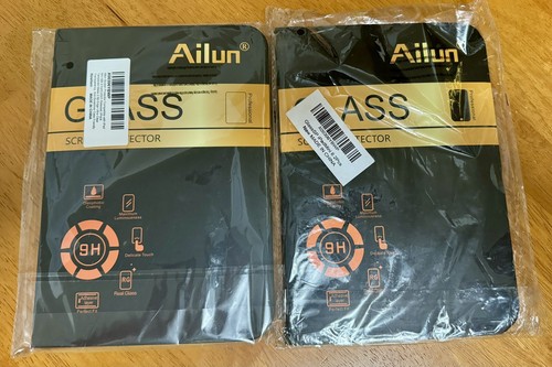 (4) AILUN SCREEN PROTECTOR FOR iPAD MINI 6 Tempered Glass 9H 2-PACK -- NEW