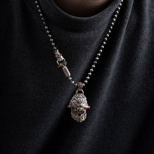 Masterblade Talisman Ball Chain Necklace. Spiritual Jewelry. Gift for Boyfriend - Picture 4 of 10