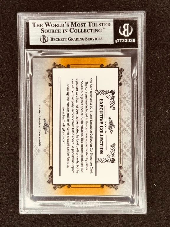 Rob Blake 2013 Hoja Obra Maestra Corte Firma 1/1 Autógrafo JSA Kings Avalanche Foto 2 de 2