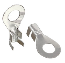 25x M6 Ring Kabelschuhe Crimp Ring&ouml;sen Auto Masse Stecker Bastler 1,5-3,0mm&sup2;